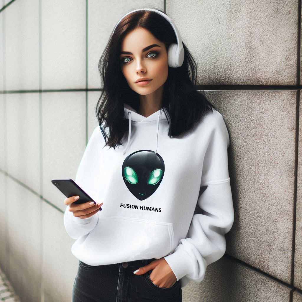 Sudadera con capucha unisex Alien