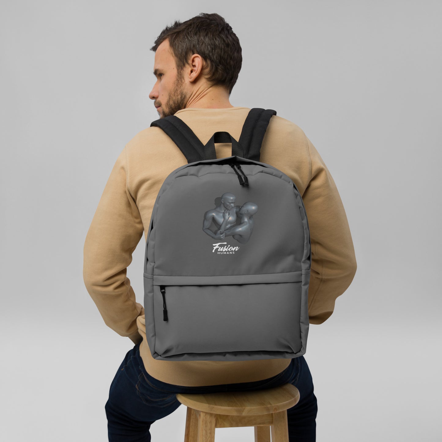 Mochila gris  Fusion humans forma II