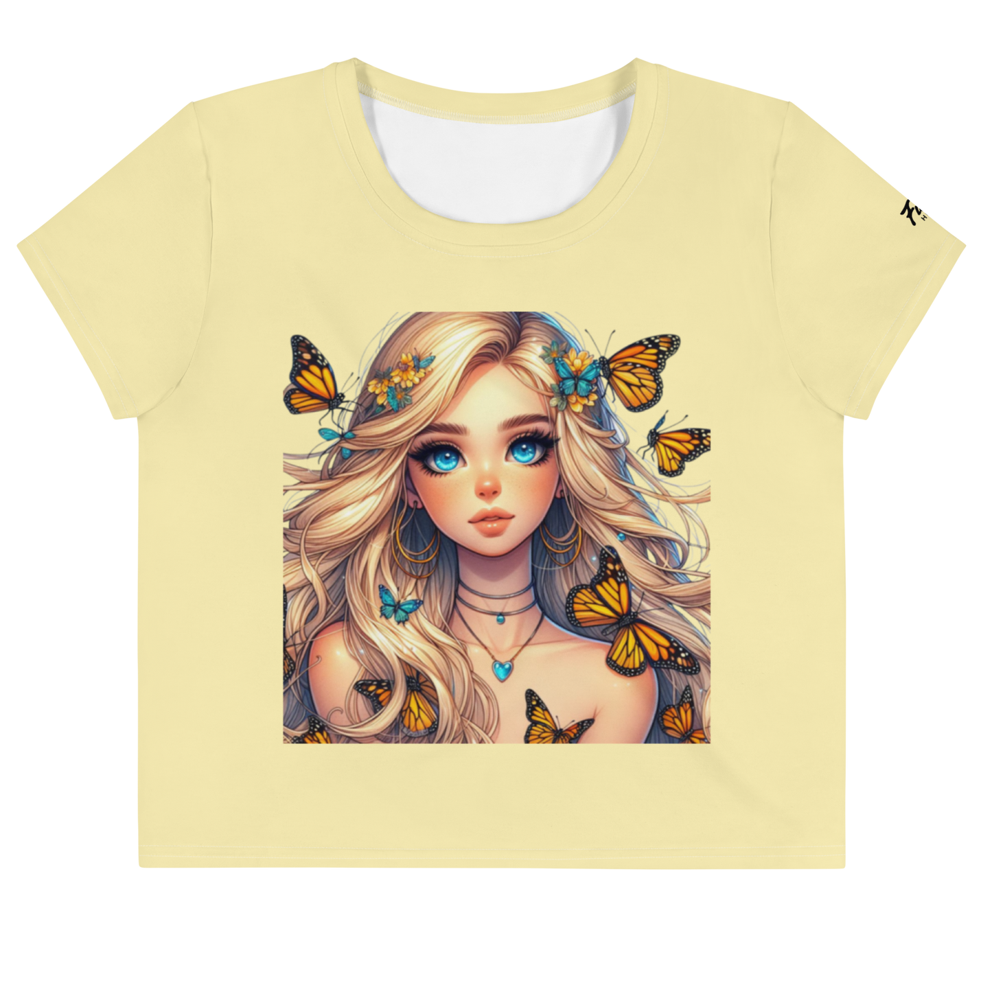 Camiseta corta mariposas monarca 🦋