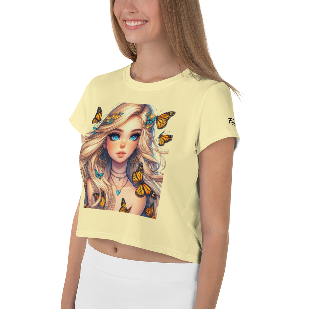 Camiseta corta mariposas monarca 🦋