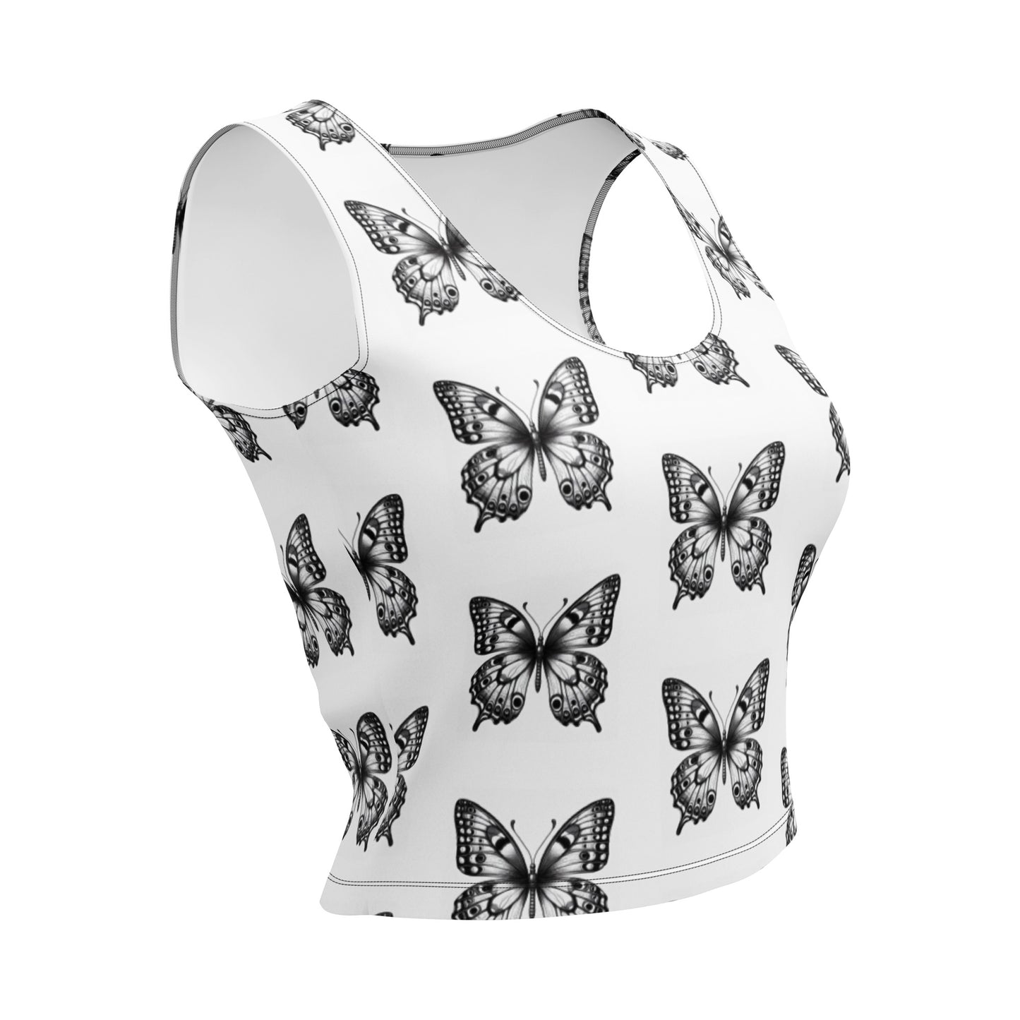 Camiseta crop top mariposas 🦋🦋