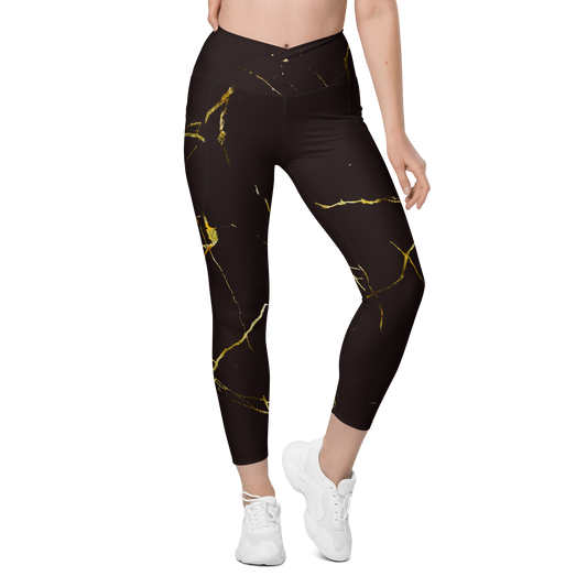 Leggins kintsugi  golden black