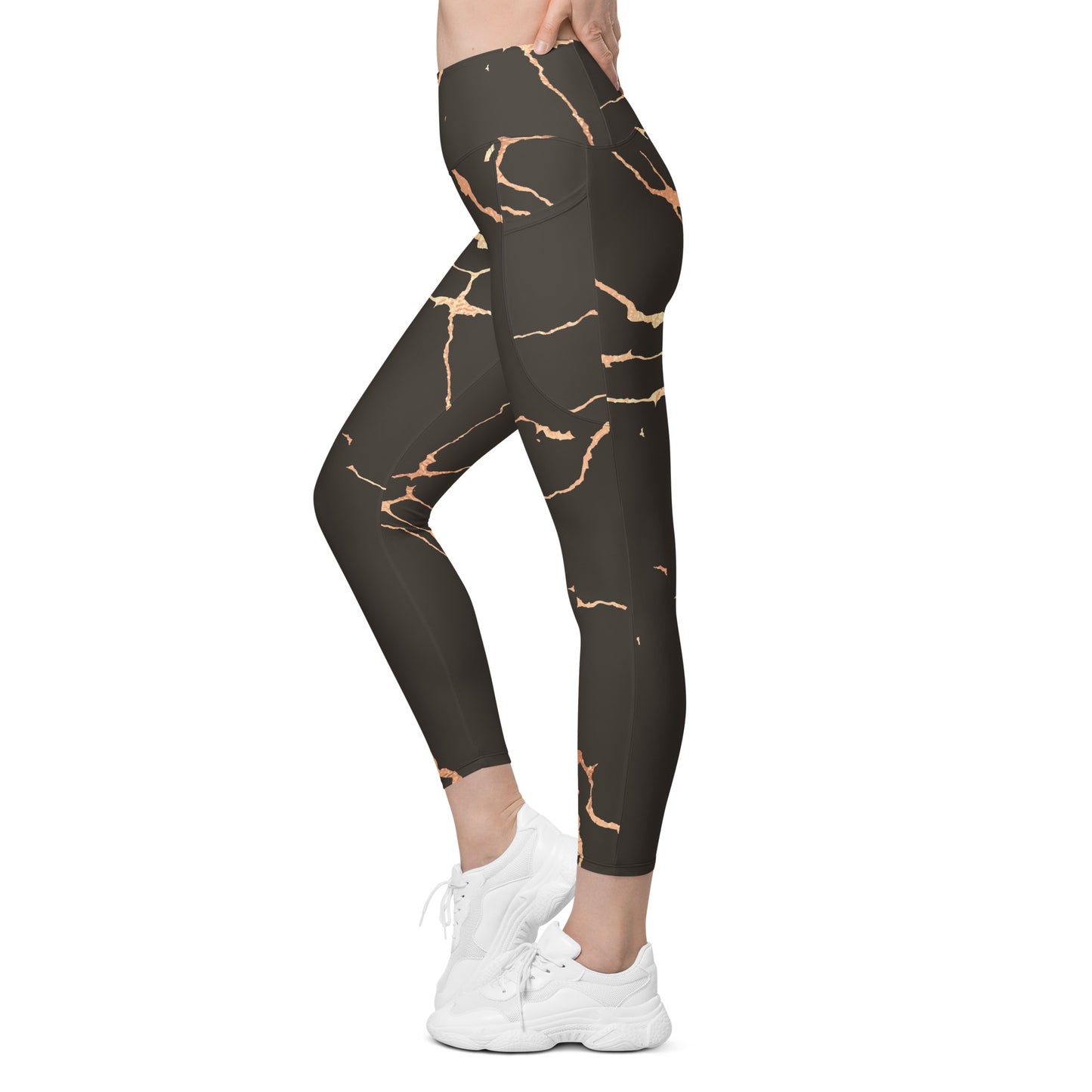 Leggins Kintsugi  bronce rosado