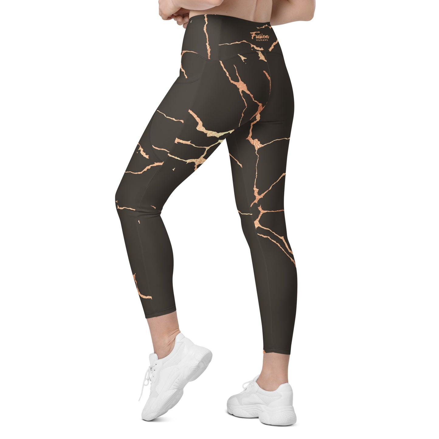 Leggins Kintsugi  bronce rosado