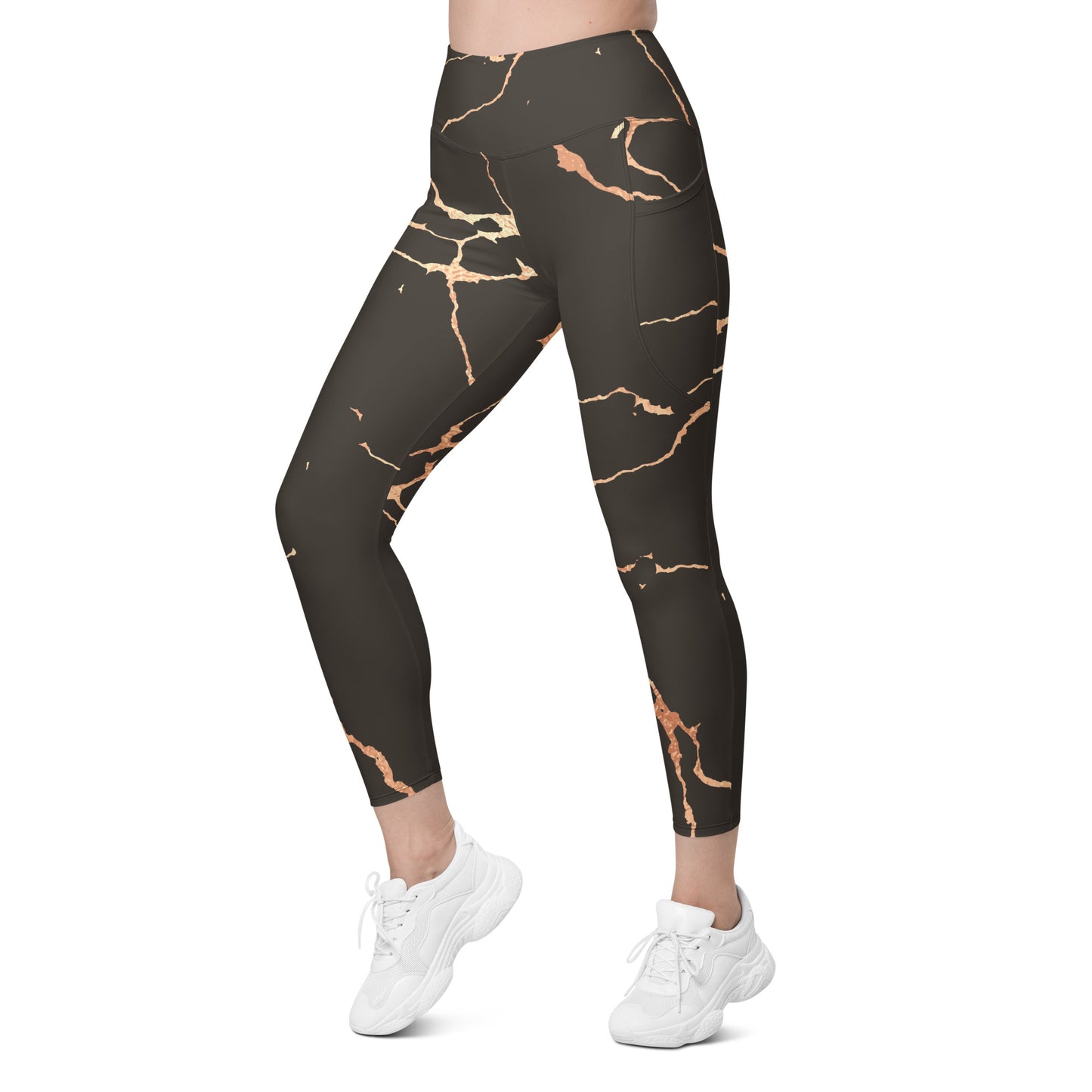 Leggins Kintsugi  bronce rosado