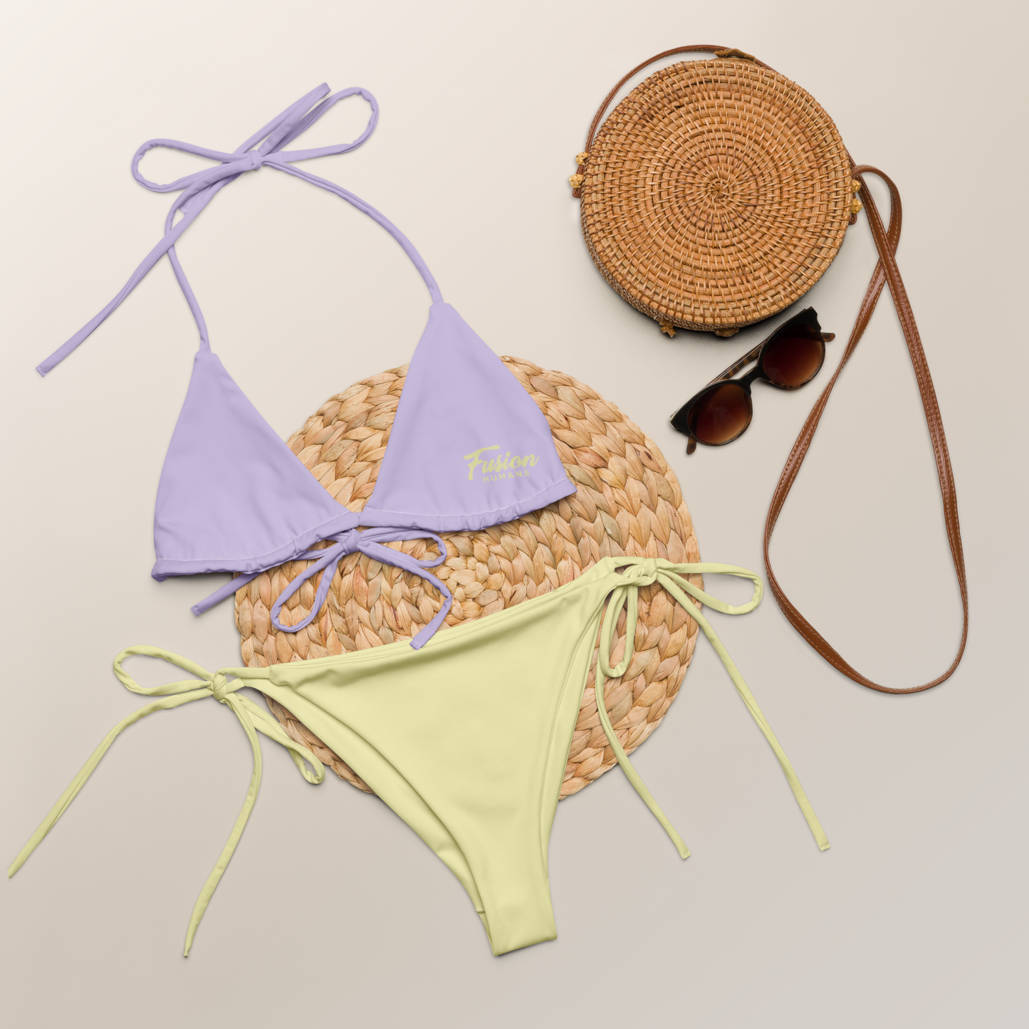 Bikini bicolor pastel