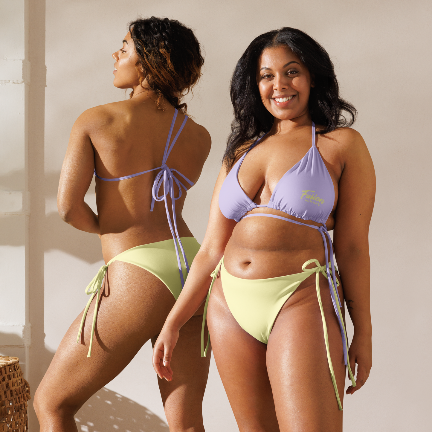 Bikini bicolor pastel