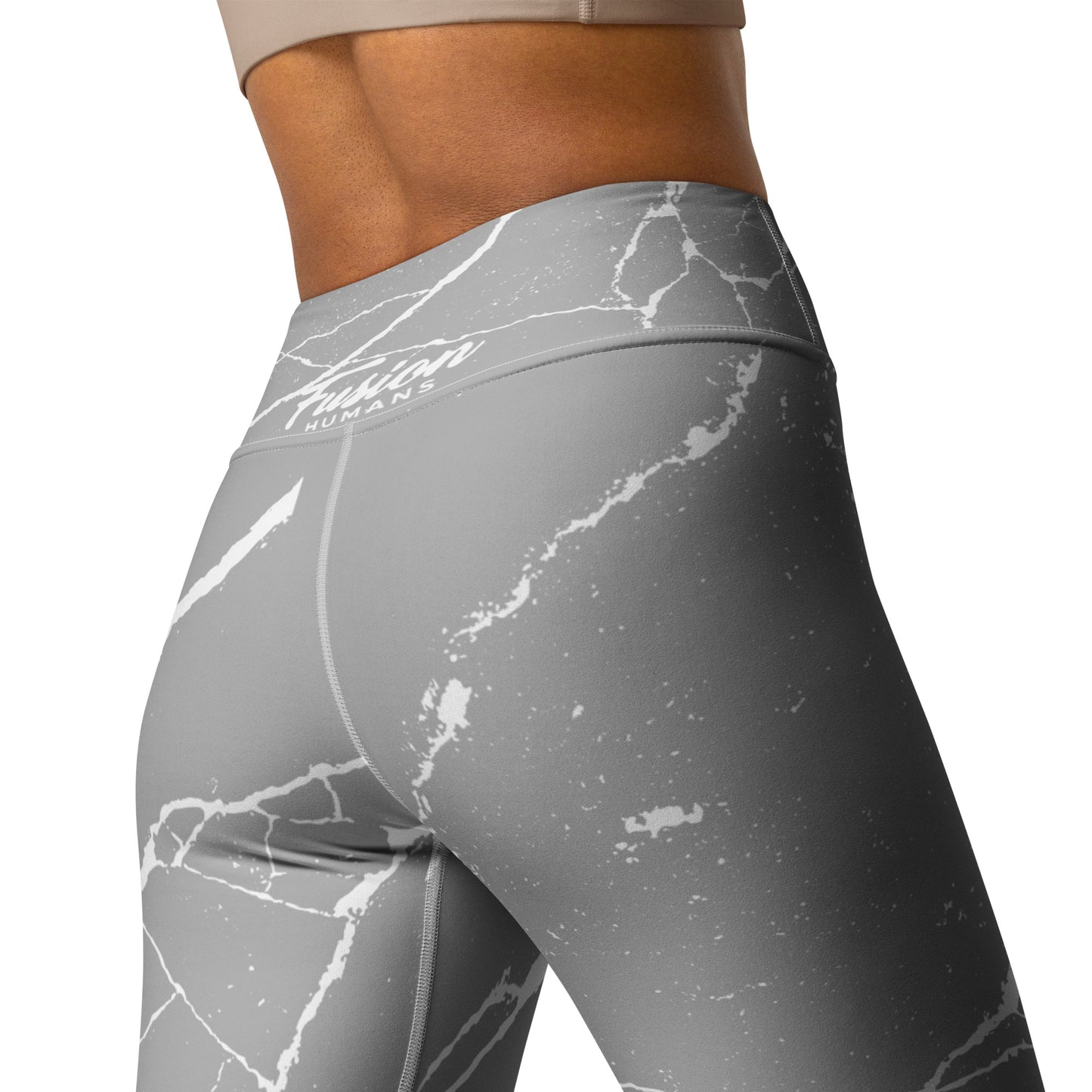 Leggings de yoga gris