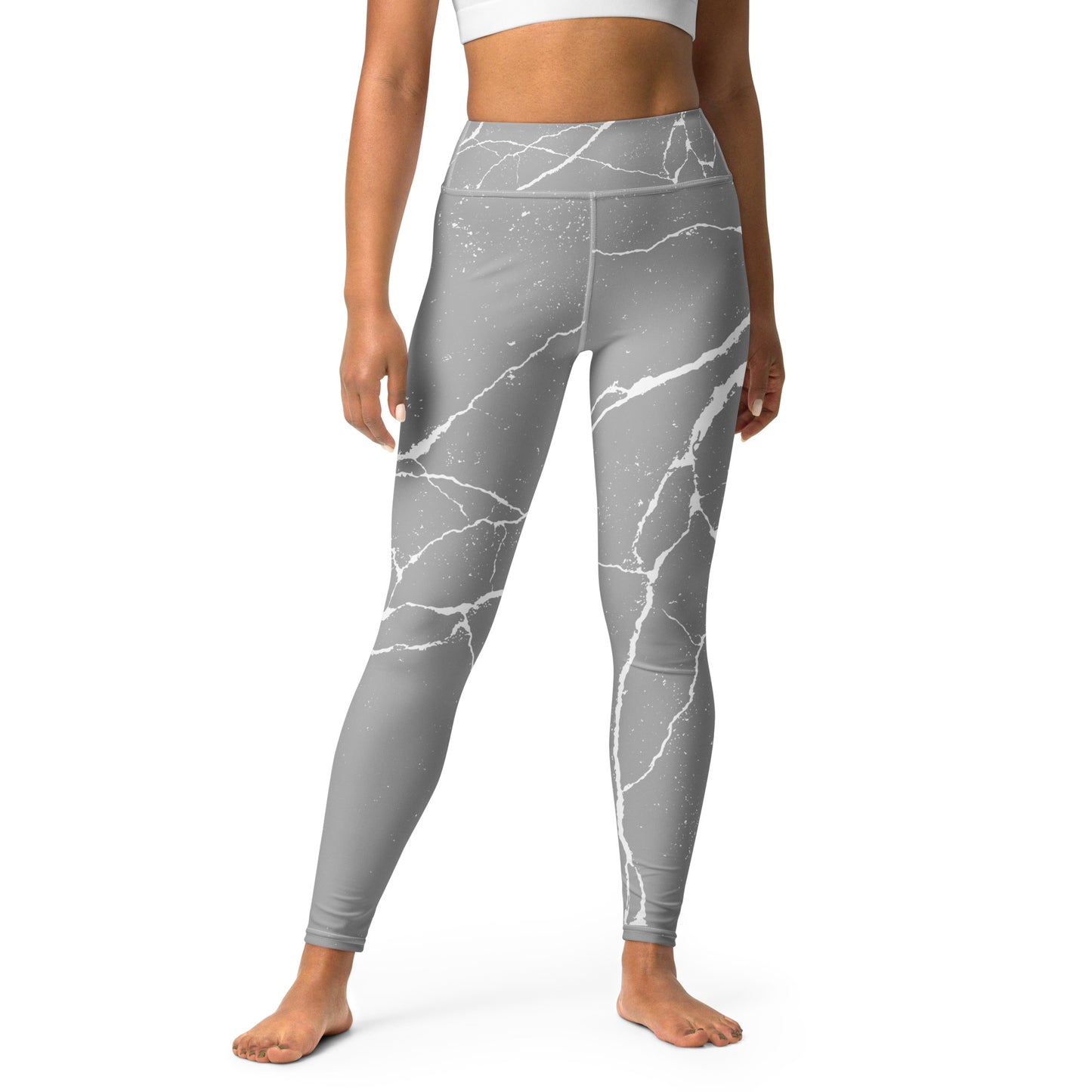 Leggings de yoga gris