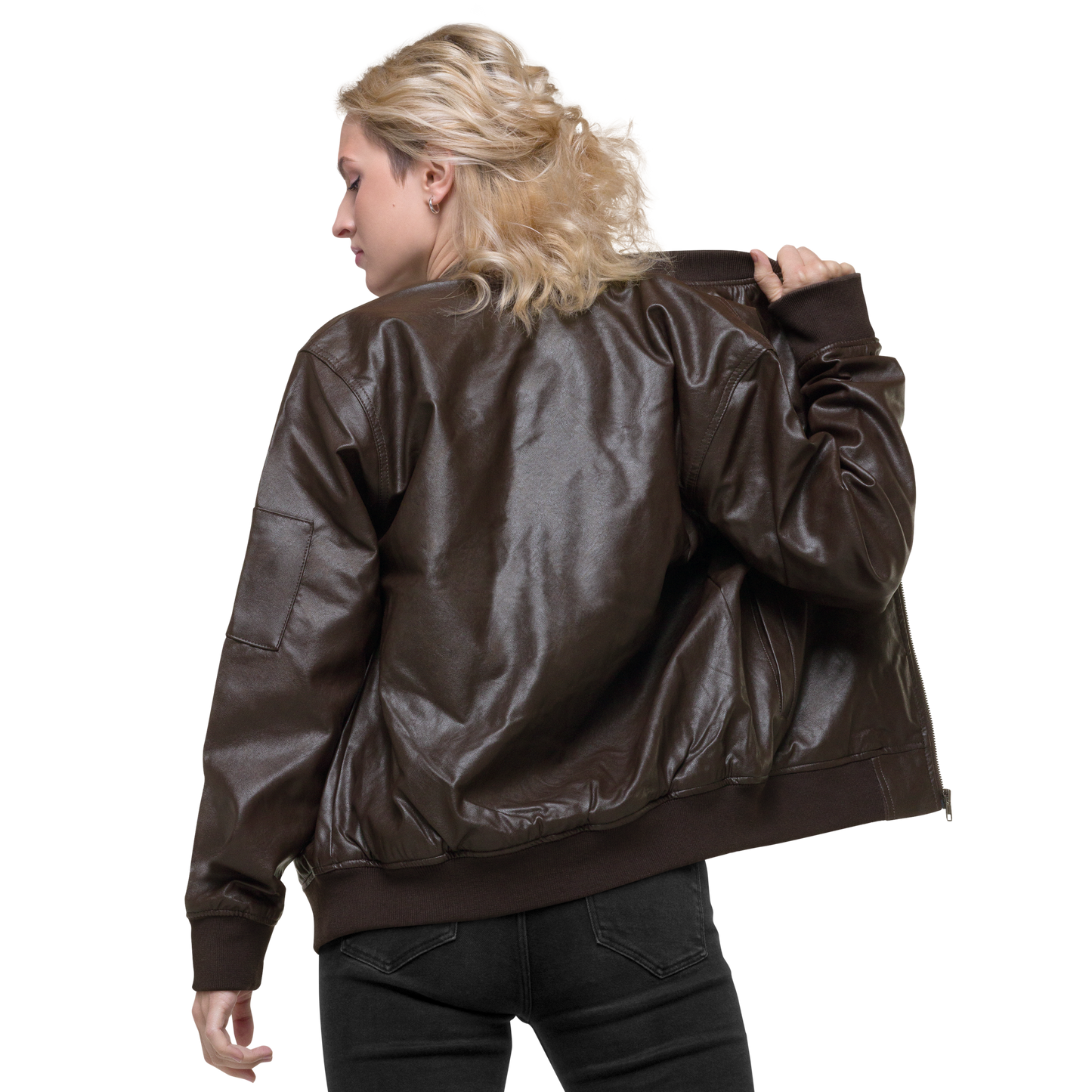 Chaqueta bomber piel vegana