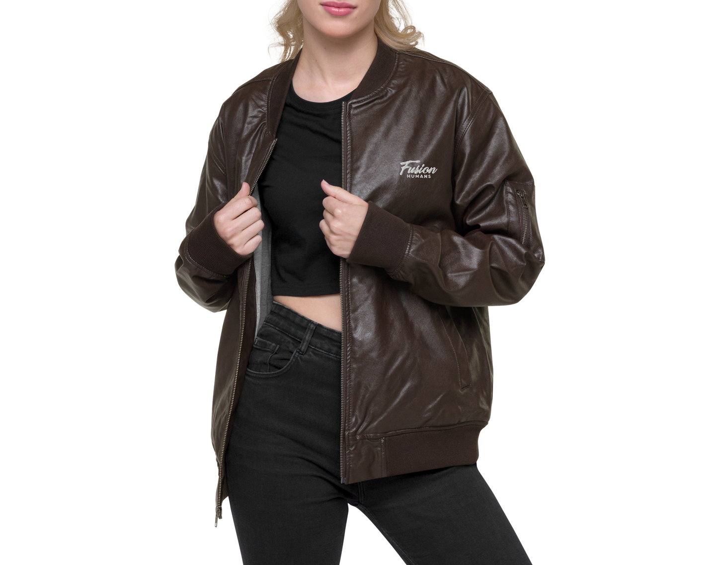 Chaqueta bomber piel vegana