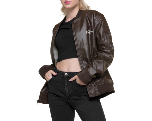 Chaqueta bomber piel vegana