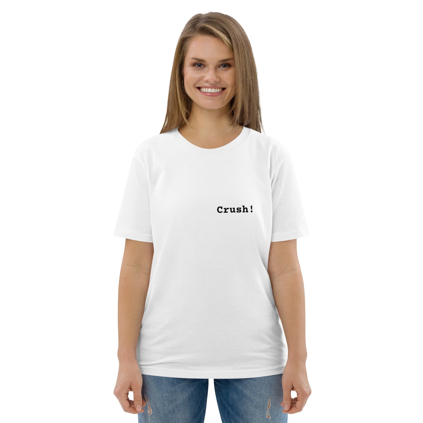 Camiseta de algodón orgánico unisex crush!