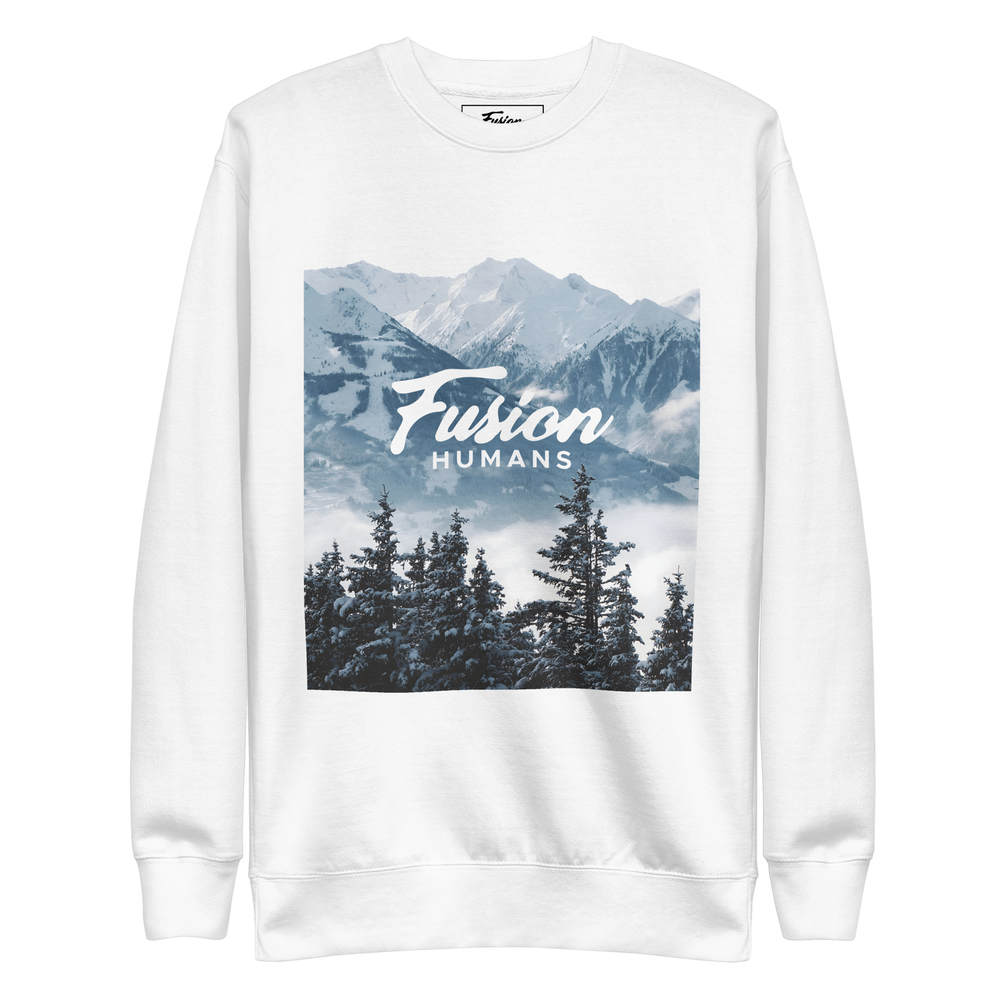 Sudadera  montaña nevada gruesa unisex premium