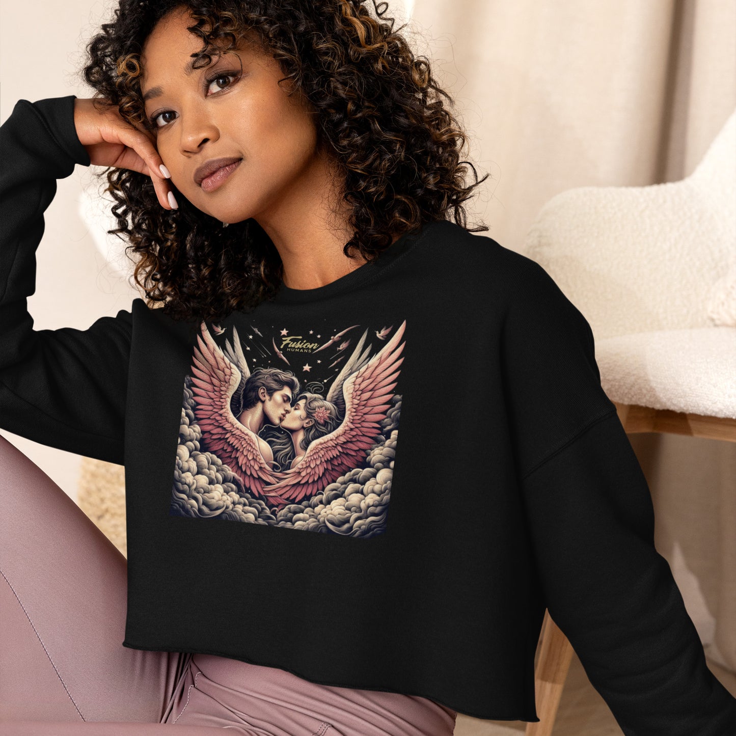 Sudadera corta Angels