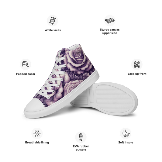 ZAPATILLAS LONA PURPLE ROSES